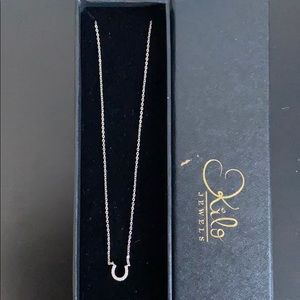 a very cute horse shoe necklace